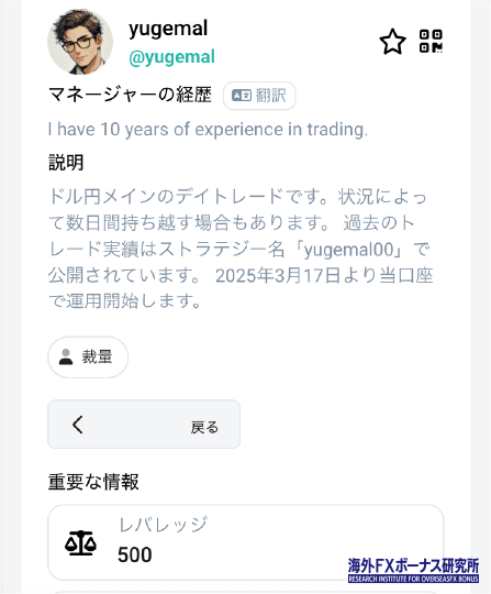 ストラテジーの説明
