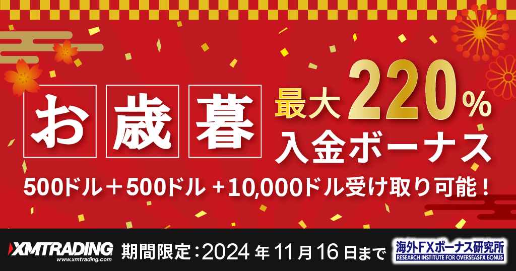 XMお歳暮入金ボーナスの独自画像